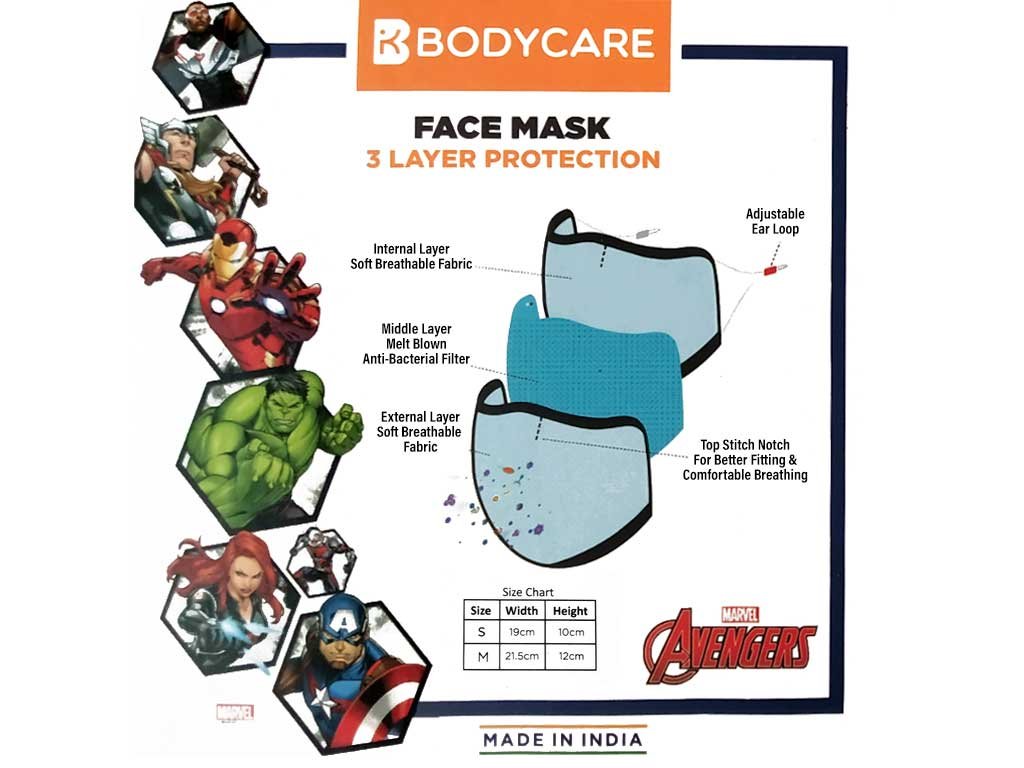 3 layer Protection Face Mask for Boys