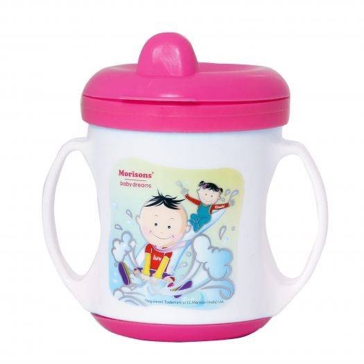 Morisons baby dreams Poochie Feeding Cup | Pink | Polypropylene | Baby Essential