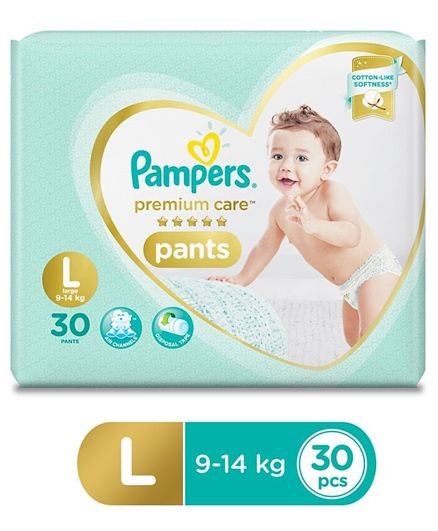 Pampers Premium Care Pants, Large size baby diapers (L), 88 Count, Softest  ever Pampers pants Online in India, Buy at Best Price from Firstcry.com -  2163907