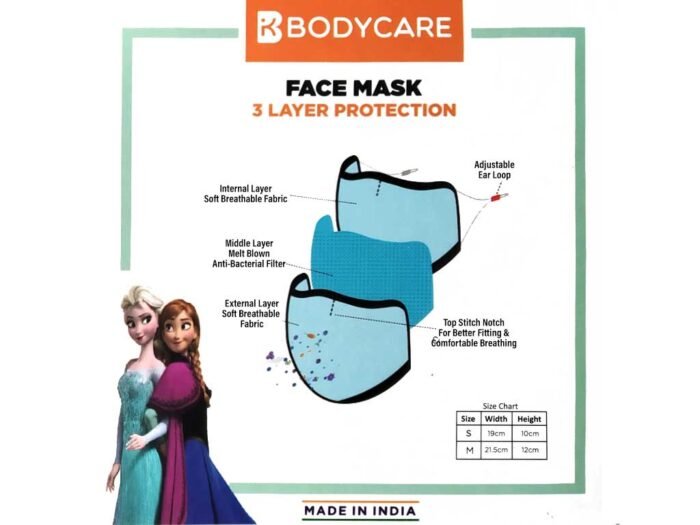 3 layer Protection Face Mask for Girls