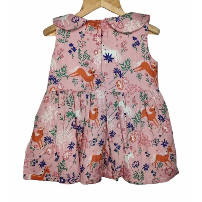 Girls Dress | Floral Design | Pink
