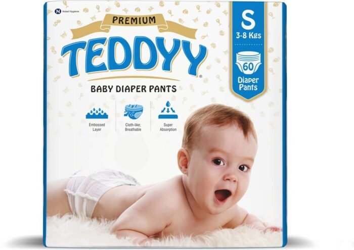 Teddyy baby Premium Diaper Pants Small 60 Count